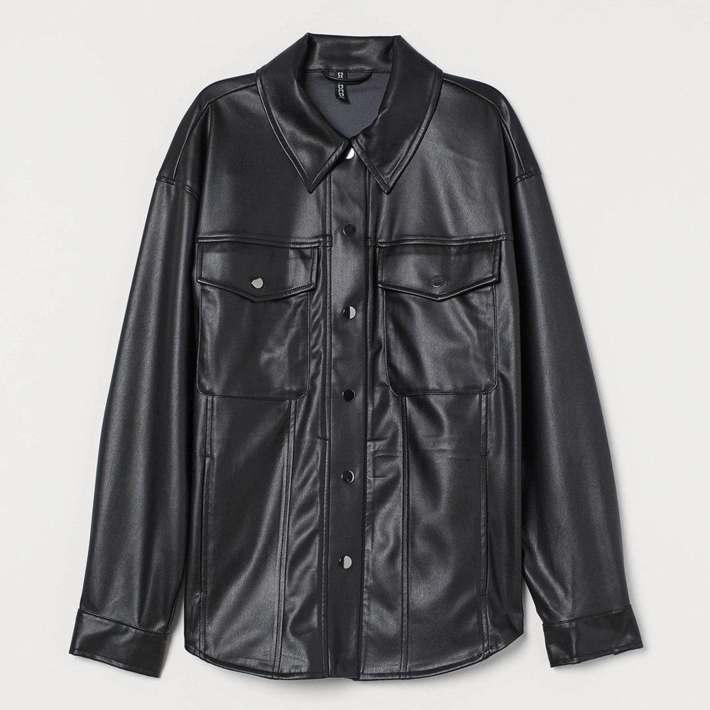 Express Black Faux Leather Jacket